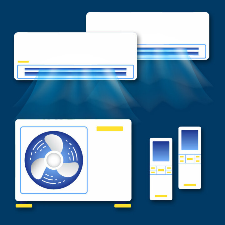 Duo-Split-Klimaanlagen