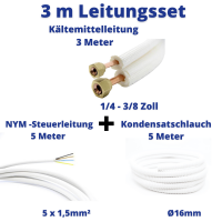 Leitungsset 1/4 3/8 Zoll 3 Meter