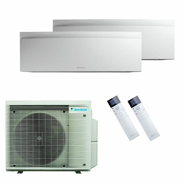 DAIKIN Klimaanlage Emura 3 Multisplit Set mit 2 Innengeräten 2 x 3,5 kW Mattweiß