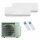 DAIKIN Klimaanlage Perfera Multisplit Set mit 2 Innengeräten 2,5 kW + 5,0 kW