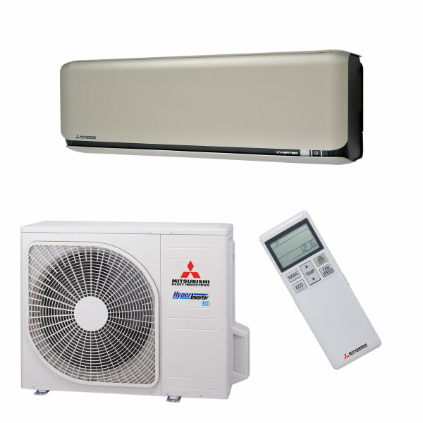 Mitsubishi Heavy Klimaanlage SRK-ZSX-WF Wandgerät Set 2,5 kW Titan
