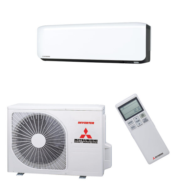 Mitsubishi Heavy Klimaanlage SRK-ZS-WF Wandgerät Set 2,0 kW Weiß/Schwarz