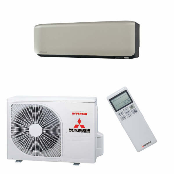 Mitsubishi Heavy Klimaanlage SRK-ZS-WF Wandgerät Set 2,5 kW Titan