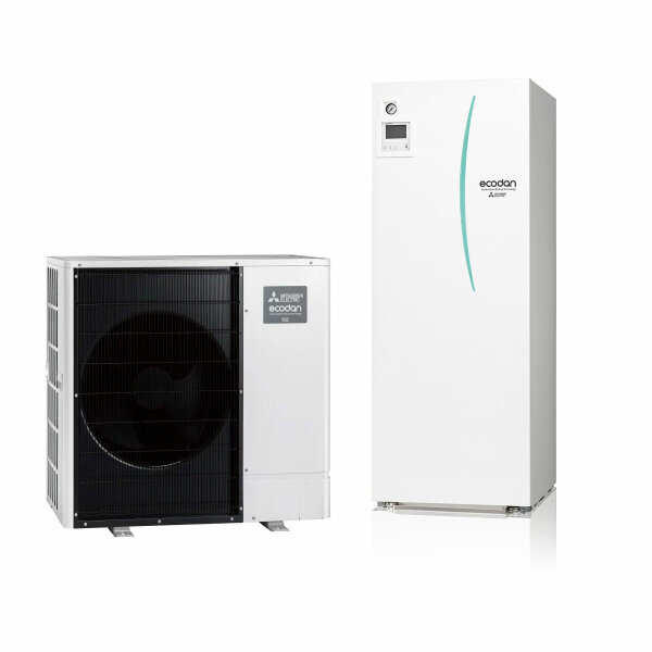 Mitsubishi Electric Wärmepumpe Ecodan Power Inverter mit Speichermodul 200 L Set 11,2 kW