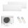 Mitsubishi Electric Klimaanlage Standard Wandgerät Multisplit Set mit 2 Innengeräten 2 x 2,5 kW