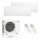 Mitsubishi Electric Klimaanlage Standard Wandgerät Multisplit Set mit 2 Innengeräten 2,5 kW + 5,0 kW