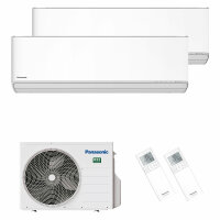Panasonic Klimaanlage Etherea Multisplit Set mit 2 Innengeräten 2 x 3,5 kW Mattweiß