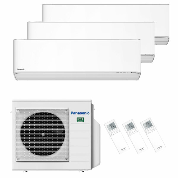 Panasonic Klimaanlage Etherea Multisplit Set mit 3 Innengeräten mehrfarbig