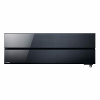 Mitsubishi Electric Klimaanlage Diamond Wandgerät Multisplit Set mit 2 Innengeräten 2 x 2,5 kW Onyx Schwarz