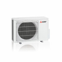 Mitsubishi Electric Klimaanlage Diamond Wandgerät Multisplit Set mit 2 Innengeräten 2 x 2,5 kW Onyx Schwarz