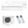 Mitsubishi Electric Klimaanlage Diamond Wandgerät Multisplit Set mit 2 Innengeräten 2 x 2,5 kW Perlweiß