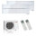 Mitsubishi Electric Klimaanlage Diamond Wandgerät Multisplit Set mit 2 Innengeräten 2,5 kW + 3,5 kW Naturweiß