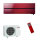 Mitsubishi Electric Klimaanlage Diamond Wandgerät Set 2,5 kW Rubinrot