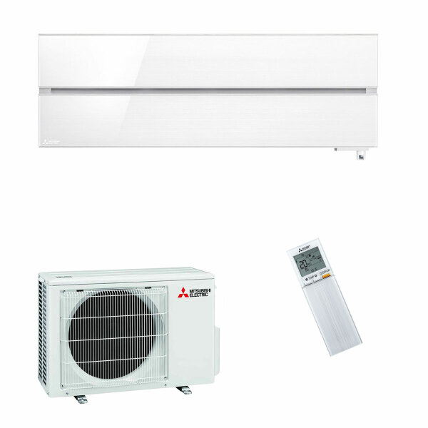 Mitsubishi Electric Klimaanlage Diamond Wandgerät Set 3,5 kW Perlweiß