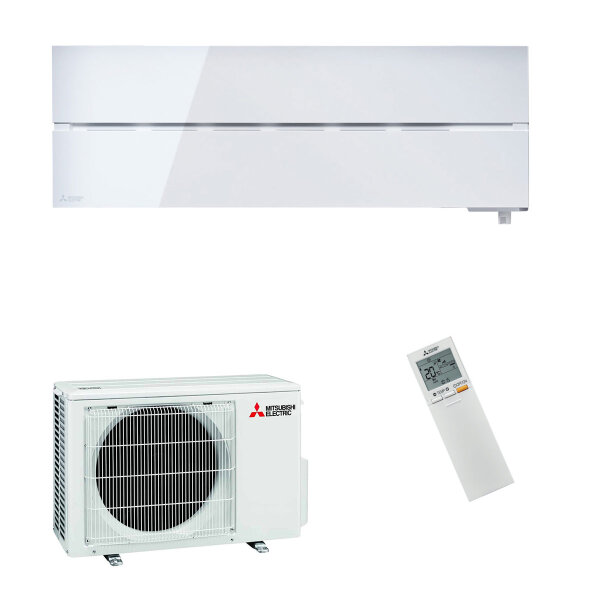 Mitsubishi Electric Klimaanlage Diamond Wandgerät Set 3,5 kW Naturweiß