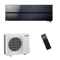 Mitsubishi Electric Klimaanlage Diamond Wandgerät Set 6,1 kW Onyx Schwarz
