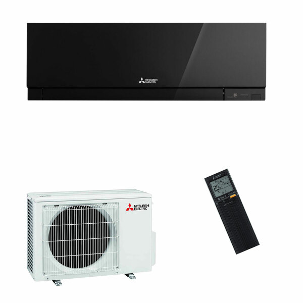 Mitsubishi Electric Klimaanlage Premium Wandgerät Set 3,5 kW Schwarz