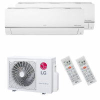 LG Klimaanlage Standard Plus Multisplit Set mit 2 Innengeräten 2 x 2,6 kW bis 50 qm