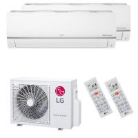 LG Klimaanlage Standard Plus Multisplit Set mit 2 Innengeräten 2,6 kW + 3,5 kW bis 60 qm