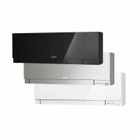 Mitsubishi Electric Klimaanlage Premium Wandgerät Multisplit Set mit 2 Innengeräten 2 x 2,5 kW Silber