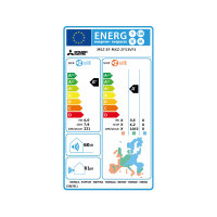 Mitsubishi Electric Klimaanlage Premium Wandgerät Multisplit Set mit 2 Innengeräten 2 x 2,5 kW Weiß