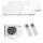 Mitsubishi Electric Klimaanlage Premium Wandgerät Multisplit Set mit 2 Innengeräten 2 x 2,5 kW Weiß