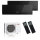 Mitsubishi Electric Klimaanlage Premium Wandgerät Multisplit Set mit 2 Innengeräten 2,5 kW + 3,5 kW Schwarz