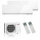Mitsubishi Electric Klimaanlage Premium Wandgerät Multisplit Set mit 2 Innengeräten 2,5 kW + 3,5 kW Weiß