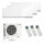 Mitsubishi Electric Klimaanlage Premium Wandgerät Multisplit Set mit 3 Innengeräten 2 x 2,5 + 5,0 kW Weiß