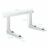 Wandkonsole / Wandhalterung mit Levelsystem MS253 -...