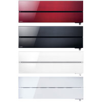 Mitsubishi Electric Klimaanlage Diamond Hyper Heating Wandgerät Set 2,5 kW Rubinrot