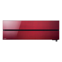 Mitsubishi Electric Klimaanlage Diamond Hyper Heating Wandgerät Set 2,5 kW Rubinrot