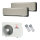 Mitsubishi Heavy Klimaanlage SRK-ZSX-WF Wandgerät Multisplit Set mit 2 Innengeräten 2,5 kW + 3,5 kW Titan