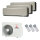 Mitsubishi Heavy Klimaanlage SRK-ZSX-WF Wandgerät Multisplit Set mit 3 Innengeräten 3 x 2,5 kW Titan