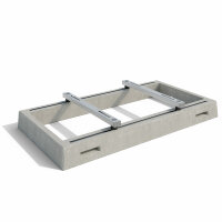 Kortmann Wärmepumpen Fundament Set Excellence - 1540 x 840 x 150 mm