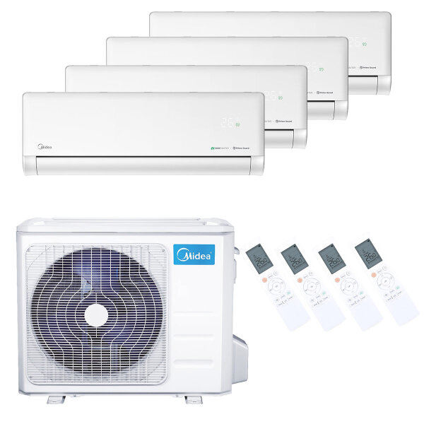 Midea Klimaanlage Solstice Multisplit Set 2 x 2,6 + 2 x 3,5 kW - Weiß