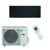 DAIKIN Klimaanlage Stylish Wandgerät Set 3,4 kW Mattschwarz