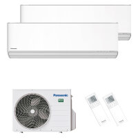 Panasonic Klimaanlage Etherea Multisplit Set mit 2 Innengeräten 2 x 3,5 kW Mattweiß