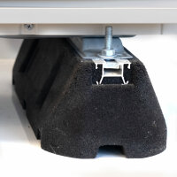 Bodenkonsole 2 x Dämpfungssockel aus SBR-Kautschukgranulat 250mm